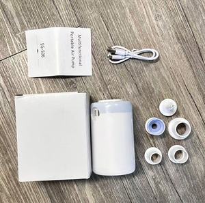 Bomba <span class=keywords><strong>de</strong></span> Aire <span class=keywords><strong>Eléctrica</strong></span> Portátil e Inalámbrica para Acampar Más Vendida en Europa, Bomba Automática Blanca para Bolsas <span class=keywords><strong>de</strong></span> Almacenamiento al Vacío - Product Image 6