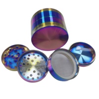 Usine directe M2C accessoires pour fumeurs broyeur en alliage de Zinc personnalisé Moedor De Ervas broyeur broyeur d'herbes 63MM broyeur de tabac