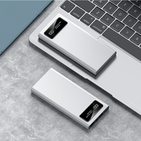 Batterie externe ultra-fine personnalisable 10000 mAh Li-Polymère, charge rapide PD 22,5 W, écran LED, multi-ports Micro USB, chargeur portable