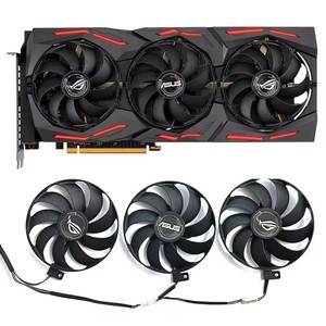 Ventilador de refrigeración para GPU RX5700XT de 87 mm, CC 12 V, 0,50 A, 7 pines, para <span class=keywords><strong>ASUS</strong></span> Rog Strix RX 5600 <span class=keywords><strong>XT</strong></span> <span class=keywords><strong>5700</strong></span> 5700XT RX5700 - Product Image 1