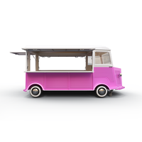 Remolque de Comida Móvil Eléctrico de Chapa Galvanizada, Carritos de Café y Remolques, Camión de Comida Rápida Totalmente Equipado en Venta