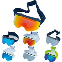 Gafas de Esquí de Fábrica, Material TPU, Lente de PC, Antivaho Doble Cilíndrico Grande para Ciclismo al Aire Libre