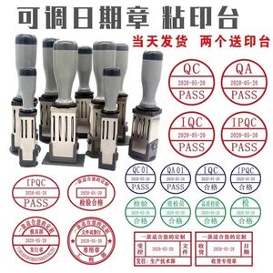 Formas surtidas Marca de fecha Sellos de sello Acero inoxidable/Caucho Fecha Capítulo 30 mm Cabezal de impresión redondo Fecha Capítulo Máquina para hacer sellos - Product Image 5