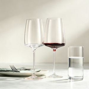 Copa de Vino Moderna con Borde Cuadrado de Cristal para Vino Tinto, Borgoña, Champán y Vino Blanco, para Hogar, Restaurante, Bar - Product Image 4