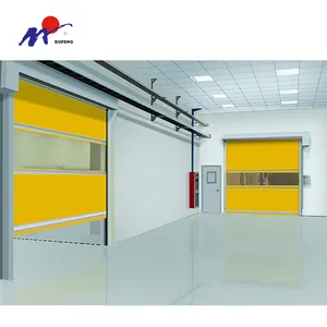 Plastic Warehouse Soft Security Pvc Fabric Rapid Rolling Clean China Modern Customized Insulated High Speed Door