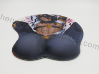 Tapis de souris repose-poignet 3D Big Ass de sublimation de vente chaude personnalisée, charmant tapis de souris repose-poignets pour garçon sexy
