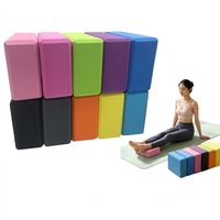 Ensemble de blocs de yoga en EVA avec logo personnalisé, blocs de soutien épais en mousse antidérapante pour le Pilates, les étirements et la remise en forme