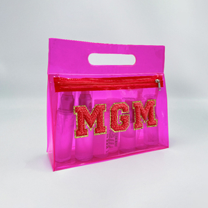 Customized Logo Macaron Color Cosmetic Bag Clear PVC Zipper Travel <strong>Pouch</strong> Cosmetic Traveller Bag - Product Image 2
