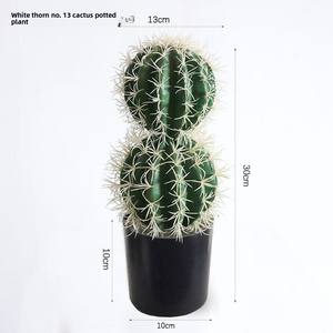 Bonsái de Cactus de Espinas Blancas de Imitación Nórdica, Planta Verde Artificial Grande para Decoración de Paisajes Tropicales y Desérticos - Product Image 6