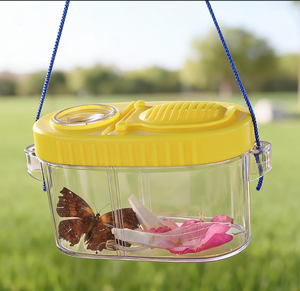 Kit portable d'observation des insectes avec loupe, boîte d'hébergement robuste pour la nature, équipement d'exploration <span class=keywords><strong>durable</strong></span>, unité de ressources biologiques - Product Image 1