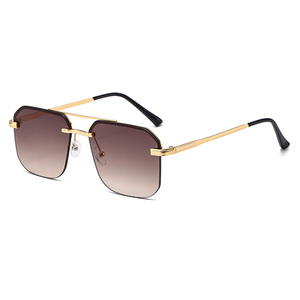 Lunettes de soleil carrées semi-cerclées SPUKA 7040 2026, verres dégradés avec protection UV400, lunettes personnalisées avec logo - Product Image 6