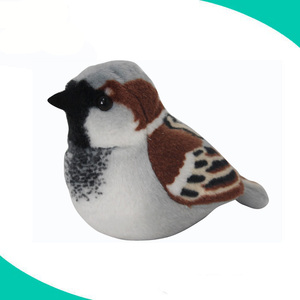 Factory Customized Cute Plush Magpie Bird Soft Toy Stuffed <strong>Sparrow</strong> - Product Image 3