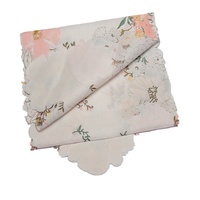 Chemin de table personnalisable brodé imprimé style aquarelle florale tissée 100 % polyester 14x53 pouces pour la maison et les fêtes de printemps