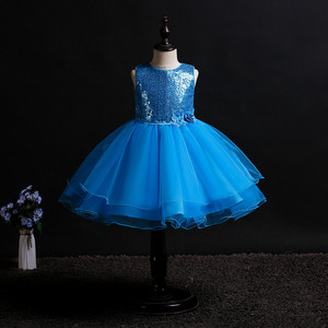 Flower Girls' Dress <b>Sequined</b> Tulle Skirt Strapless Pink <b>Red</b> Fuchsia Champagne Polyester Fiber Party Wear - Product Image 3