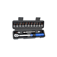 Jeu de clés dynamométriques de 1/4 pouce en acier CrV, métriques, à cliquet, capacité 24 N-m, précision pour la réparation de vélos et le bricolage