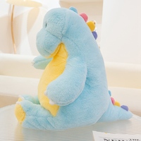 Boneka Dinosaurus Duduk Warna Pastel, Mainan Hewan Isi Lembut dan Halus, Boneka Dino Kartun Lucu untuk Anak-anak, Hadiah Ulang Tahun Bertema Dinosaurus