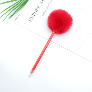 กรงเล็บหนีบผมปอมปอมปอมพลาสติกการ์ตูนน่ารักส่วนบุคคลความกว้างในการเขียน1.0มม. หมึกหลายสีสำหรับนักเรียนโรงเรียน - Product Image 5