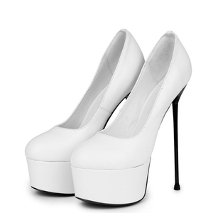 รองเท้าส้นสูงไซส์ใหญ่ 44 แบบสลิมพิเศษ หัวมน สำหรับผู้หญิง รองเท้าส้นเข็มสำหรับเต้นโพลแดนซ์ รองเท้าแตะแบบสวม - Product Image 2