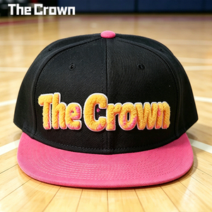 Custom Logo 6 Panel Structured <b>Flat</b> Brim Cap Wholesale Bulk Chenille Embroidery Two Tone <b>Hat</b> Streetwear Snapback Manufacturer - Product Image 2