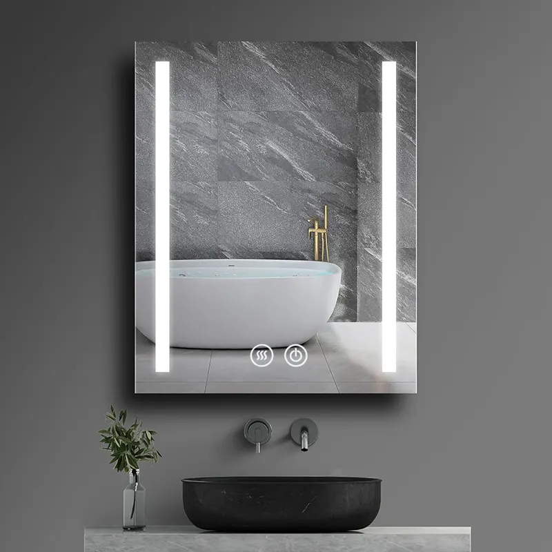 Tystart treo tường phòng tắm phòng khách nhôm thông minh Vanity Gương tủ
