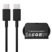 Pengisi Daya Ultra Cepat untuk S20 dan Note 10 45W PD Pengisian Super Cepat Kabel Data Dual-Type-C 25W