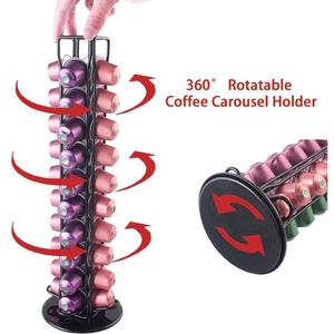 Espositore Girevole per Capsule Nespresso in Filo Metallico, Porta Capsule da 40 Posti per Caffè - Product Image 2