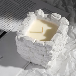 AIKUN <span class=keywords><strong>Ciment</strong></span> d'aromathérapie personnalisé Cire de soja blanche <span class=keywords><strong>Ciment</strong></span> Bougies en béton Bougie parfumée en cire de soja - Product Image 1