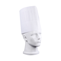 Chapeau de chef jetable biodégradable et écologique personnalisé pour enfants et adultes, en pulpe de bambou blanche, réglable
