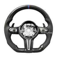 Volant en cuir et bois M Sport compatible avec BMW F30 340i F10 535i F32 F20 F36 F22 M4 F82 X5 F15 F80 M3 F11 F31 F01 F07