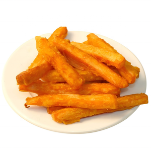 Frites de patates douces croustillantes pré-frites pour friteuse à air, collation congelée à faible teneur en huile, prête à cuisiner - Product Image 1