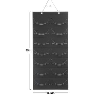 2024 Sac de rangement suspendu mural transfrontalier à 14 emplacements pour casquettes de baseball et casquettes à visière, présentoir de casquettes pour armoire - Product Image 1
