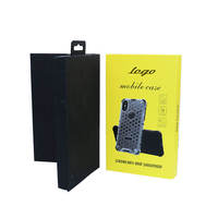 Boîte en papier de luxe gaufrée et recyclable pour étui de téléphone, couleur personnalisée, avec logo imprimé, forme livre, pour protection mobile