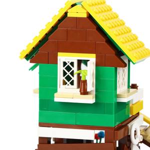 MOC3009 Série Vacances en Ville : Cabane Océanique, Pièces de Construction, Briques Modèle Noix de Coco, Jouet Éducatif DIY, Ensembles de Blocs de Construction - Product Image 6