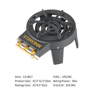 Quemador de Hierro Fundido de Alta Resistencia para Cocinar al Aire Libre, Estufa de Gas de un Solo Quemador de Hierro Fundido para Exteriores - Product Image 6