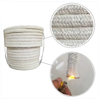 Bandes de fibres céramiques, corde torsadée en fibres céramiques pour la protection des câbles et des tuyaux, isolation ignifuge