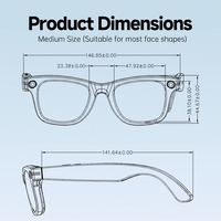 Lunettes Intelligentes IA en Gros, Fabrication OEM/ODM Directe Usine, Lunettes Caméra Tendance avec Traduction en Temps Réel 4K et Étanchéité IP66