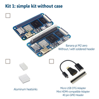 Placa DE DESARROLLO Banana Pi M2 Zero Allwinner H3 WIFI y BT del mismo tamaño Raspberry Pi Zero 2 W fuente de alimentación opcional
