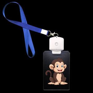 <span class=keywords><strong>Badge</strong></span> lumineux LED rechargeable personnalisé avec télécommande DMX 433M, en acrylique, pour décoration de fête, avec cordon - Product Image 1