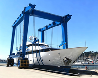 Palans mobiles hydrauliques diesel marins 4x4 robustes de 50 tonnes pour opérations commerciales en port et en esquif