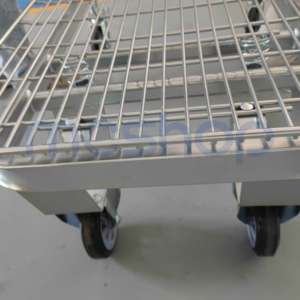 Troli Logistik Baja Industri Supermarket Tugas Berat untuk Gerobak Barang & Troli Gudang - Product Image 6