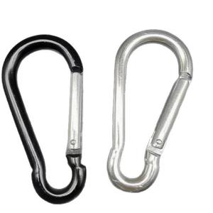 Mousqueton en alliage d'aluminium épaissi en forme de gourde, tailles 6, 7, 8, avec anneau et boucle pour la randonnée et la pêche à l'eau - Product Image 1