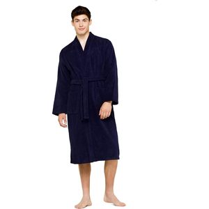Bata de Baño para Hombre de Tela de Rizo 100% Algodón, Manga Larga, Suave, Estilo Kimono, Bata Larga para Hombre, Batas Personalizadas para Spa y Salón - Product Image 2