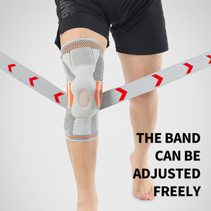 Ginocchiera sportiva a doppia cinghia con supporto per ginocchiera a compressione regolabile con supporto per ginocchiera a fascia - Product Image 1