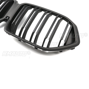Para BMW X6 G06 2020 2021 2022+ Parrilla delantera de doble línea para coche, rejilla de radiador de repuesto, capó negro brillante - Product Image 5