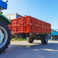 Remorques Agricoles Basculantes Mono-Essieu de Haute Qualité 5 Tonnes pour Tracteur, Style Européen