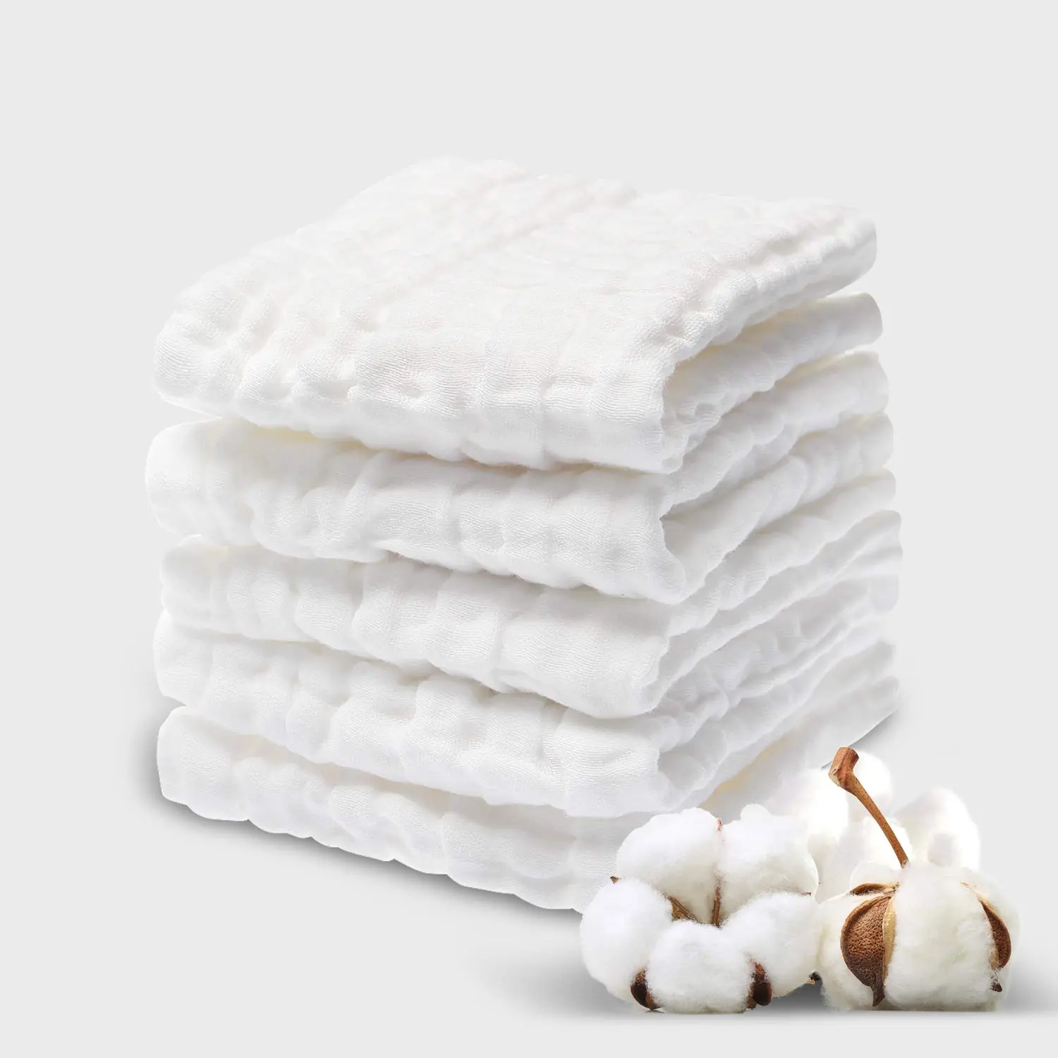 Vendita calda toallas para bebe Baby Shower asciugamani per le mani in cotone baby mussola fazzoletto