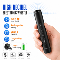Sifflet électronique rechargeable à piles AA, dispositif de signalisation de survie à haut niveau sonore pour le contrôle du trafic, l'entraînement des animaux de compagnie, les arbitres sportifs