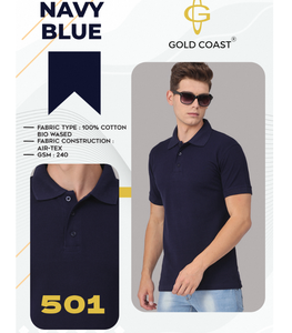 T-shirt élégant pour homme en tissu 100% coton bio-lavé, 240 GSM, tissu doux, confortable, durable, idéal pour l'été - Product Image 2