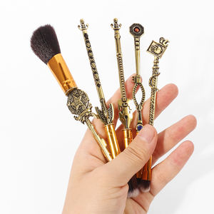 Jojos ชุดแปรงแต่งหน้า5ชิ้นแปรงแต่งหน้าด้ามโลหะขนแปรงสังเคราะห์นุ่มแปรงอายแชโดว์ผง - Product Image 5