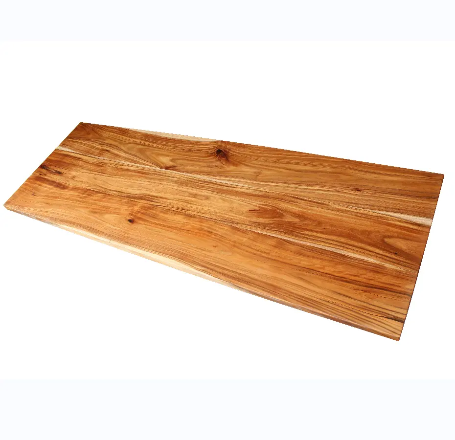 Mesa de jantar de madeira com pernas de madeira, tabela de madeira tradicional recamada